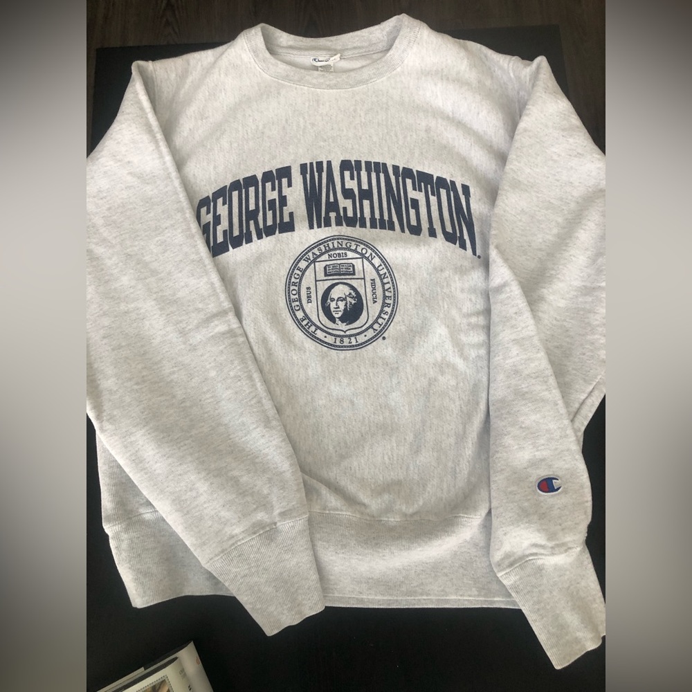 George Washington University Champion sweatshirt reverse weave